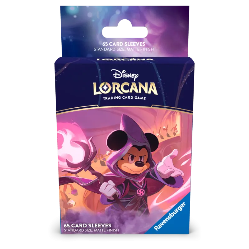 Ravensburger Tcg - Lorcana - 65 Buste Protettive - Il Regno di Jafar - Mickey Mouse